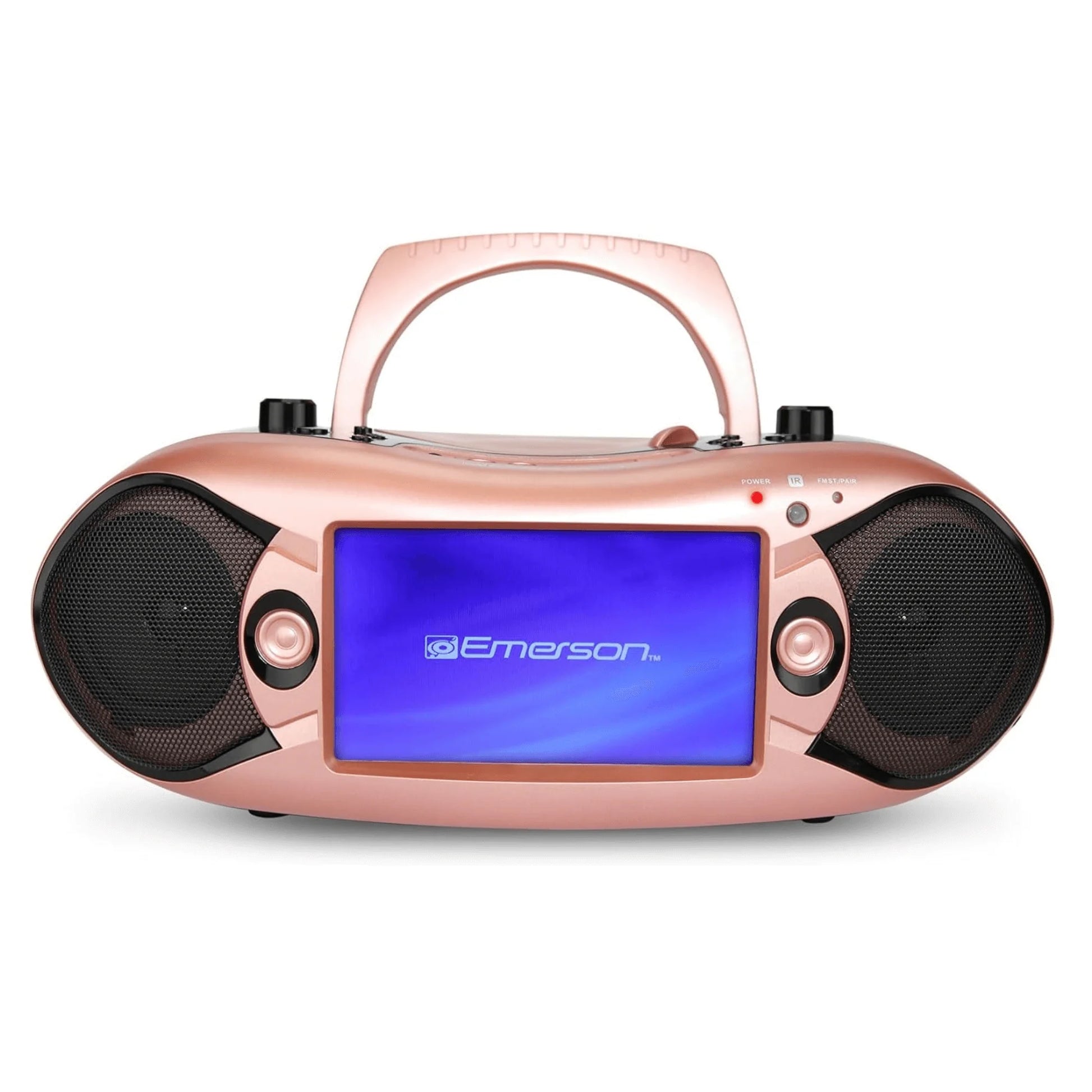 Emerson 7" Bluetooth DVD Boombox W AMFM Radio, Stereo Speakers & Multi-Media