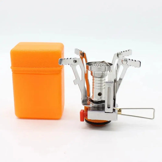 Foldable Outdoor Stove Ultra-Light Alloy Mini Gas Stove for Camping Hiking Gas Furnace Portable Outdoor Cooking Picnic Cooker