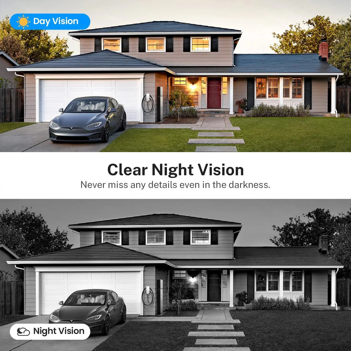 Wireless Wi-Fi Video Doorbell Camera with Two-Way Audio, AI Motion Detection, Night Vision, Cloud Storage, and 2.4G Wi-Fi Connectivity (Black)