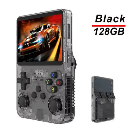 R36S Game Console Linux System 64G Portable Video Consoles 3.5 Inch IPS Screen with Retro Games Pocket Handheld Game Players