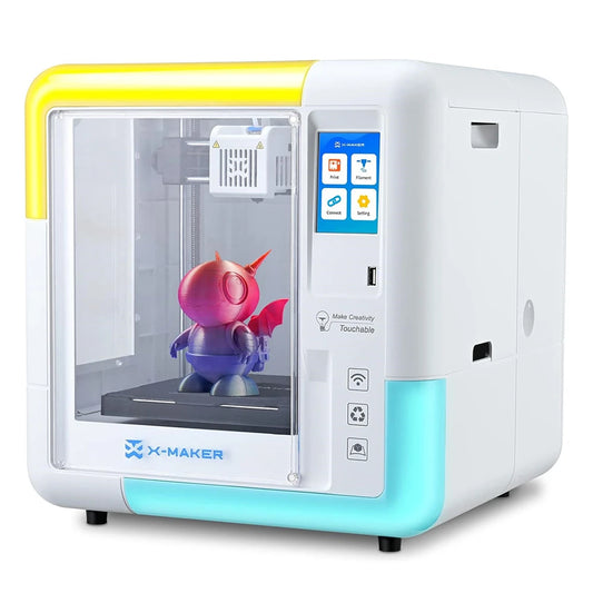  X-MAKER Children'S 3D Printer High Precision 0.1/0.05Mm Ultra Silent <50Db Wireless Smart One-Press Printing Wifi USB Safe Enclosed Design