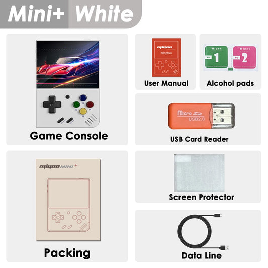 Mini plus Portable Retro Handheld Game Console V2 Mini+ IPS Screen Classic Video Game Console Linux System Children'S Gift