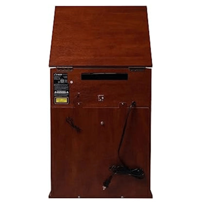 Victor Boyleston 7-In-1 3-Speed Turntable Music Center W Album Storage and USB Port