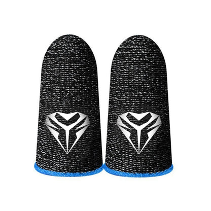 2 Pcs Mobile Game Fingertip Gloves Sweatproof Anti-Slip Touch Screen Finger Sleeve Breathable Gaming Fingertip Cover for Gamer