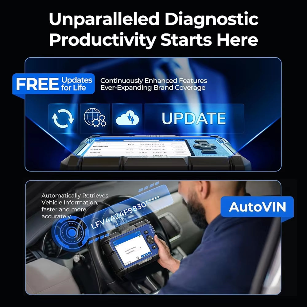 TOPDON Artidiag600S Professional OBD2 Scanner and Automotive Diagnostic Tool for ABS, Airbag, Oil, EPB, DPF, TPMS, and BMS Reset