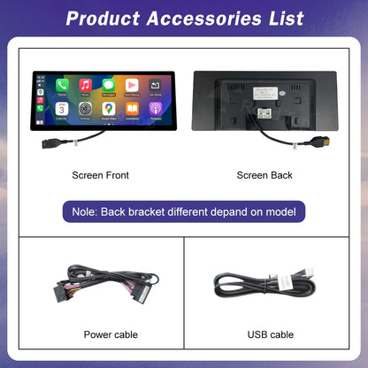 12.3-Inch Ultra-Thin Multimedia Touchscreen for BMW 5 Series F10 F11 CIC NBT EVO System with Wireless CarPlay and Android Auto Integration