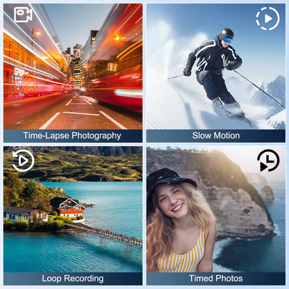 4K Camcorder Video Camera with 48MP Vlogging Camera with Wi-Fi & App Control,Video Recorder with 3X Battery Life, 16X Zoom