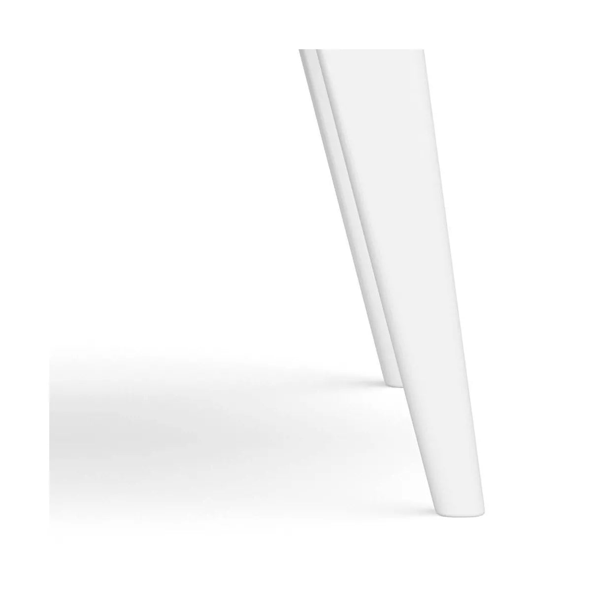 Tierney Mid Century End Table White