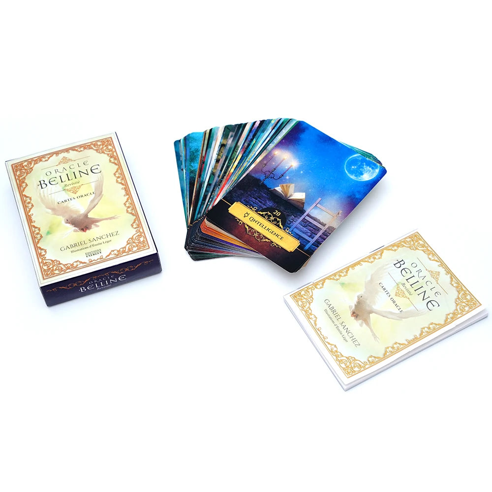 Oracle Belline Revisite Deck of Oracle Cards for Divination and Spiritual Guidance Featuring Elegant Artwork and Illustrated By