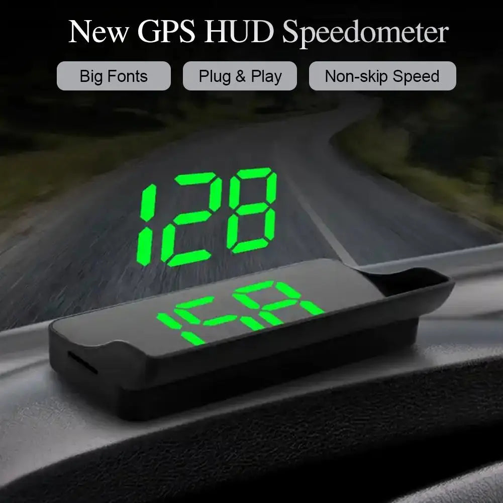 Car Head up HD Display GPS Speedometer Speed KMH Digital HUD Windshield Projector for All Cars Auto Electronics Accessories