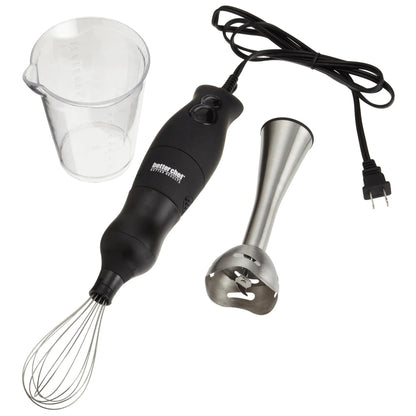 Better Chef 200W Dualpro Immersion Blender Hand-Mixer with Cup and Beater
