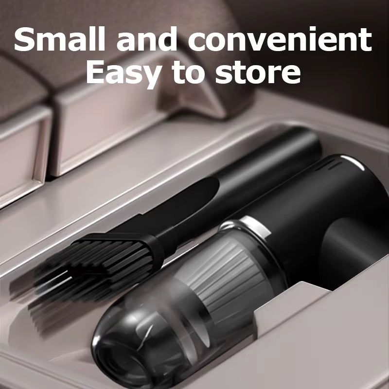 Car and Home Dual-Purpose Cordless Vacuum Cleaner, 3-In-1 Rechargeable Powerful Handheld Vacuum Cleaner, 2000*2 Battery