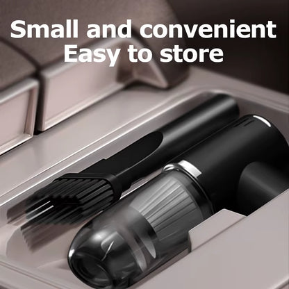Car and Home Dual-Purpose Cordless Vacuum Cleaner, 3-In-1 Rechargeable Powerful Handheld Vacuum Cleaner, 2000*2 Battery