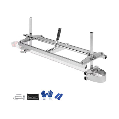 Succebuy Adjustable Chainsaw Mill Guide Bar for Planking - 14"-36" with 0.2"-11.81" Cut Thickness for Builders and Woodworkers