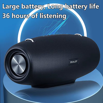 S67 Wireless Speaker Withshoulder Strap,Outdoor,Waterproof,Portable Speaker with Loud Stero and Booming Bass,40H Playtime