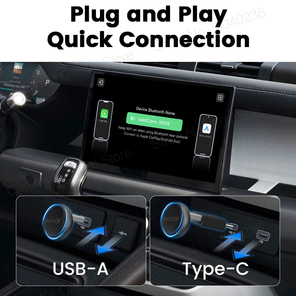 Carlinkit 5.0 Mini Ultra & Mini 5 Pro Wireless Adapter for Seamless Wireless CarPlay and Android Auto Connectivity