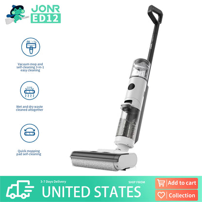 ED12 Wet Dry Smart Vacuum Washing Cleaner Wireless Washing Floor Cleaner/Mop Water