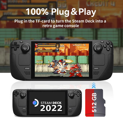 Batocera Game Card for Steamdeck/ Steamdeck Oled/Windows PC with 51400+ Games for Ps3/Ps2/Ps1/Psp/Gamecube/Sega Saturn/Mame/3Do