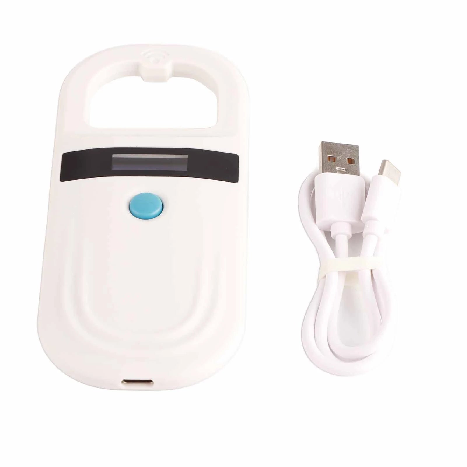 Rechargeable Animal Chip ID Scanner OLED Display Pet Tag Scanner USB Microchip Scanner with Alarm