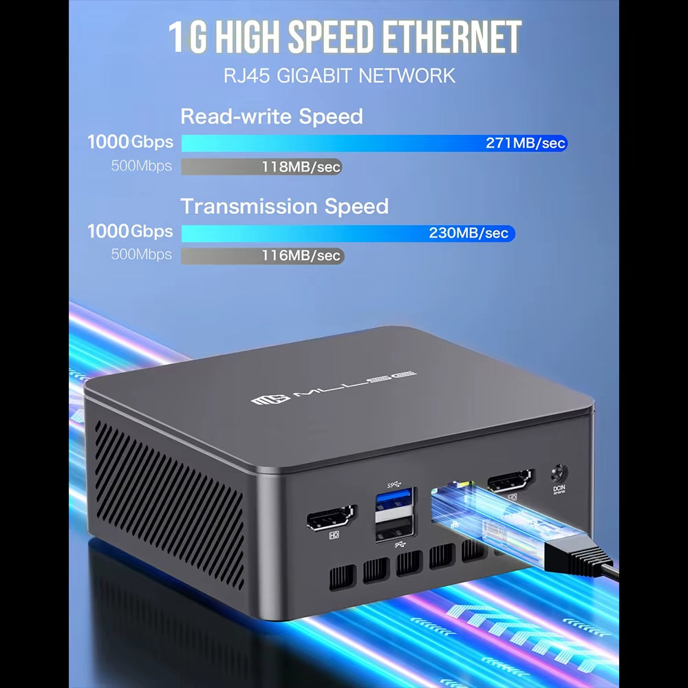 MLLSE G3 Mini PC Alder Lake N100 Windows 11 Pro  12Th DDR4 8/16GB RAM 256/512GB ROM Wifi 5 BT4.2 Desktop Computer Mini Pc