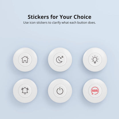 SNZB-01P Zigbee Wireless Switch Custom Button Action Smart Scene Support Nspanel Pro, ZB Bridge Pro, and Zbdongle-E.