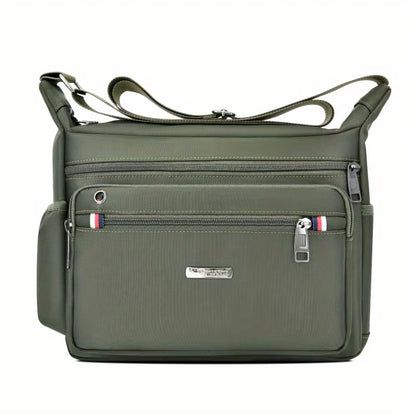 1Pc Men'S Large Capacity Oxford Cloth Casual Crossbody Bag, Travel Versatile Lightweight Shoulder Sling Bag