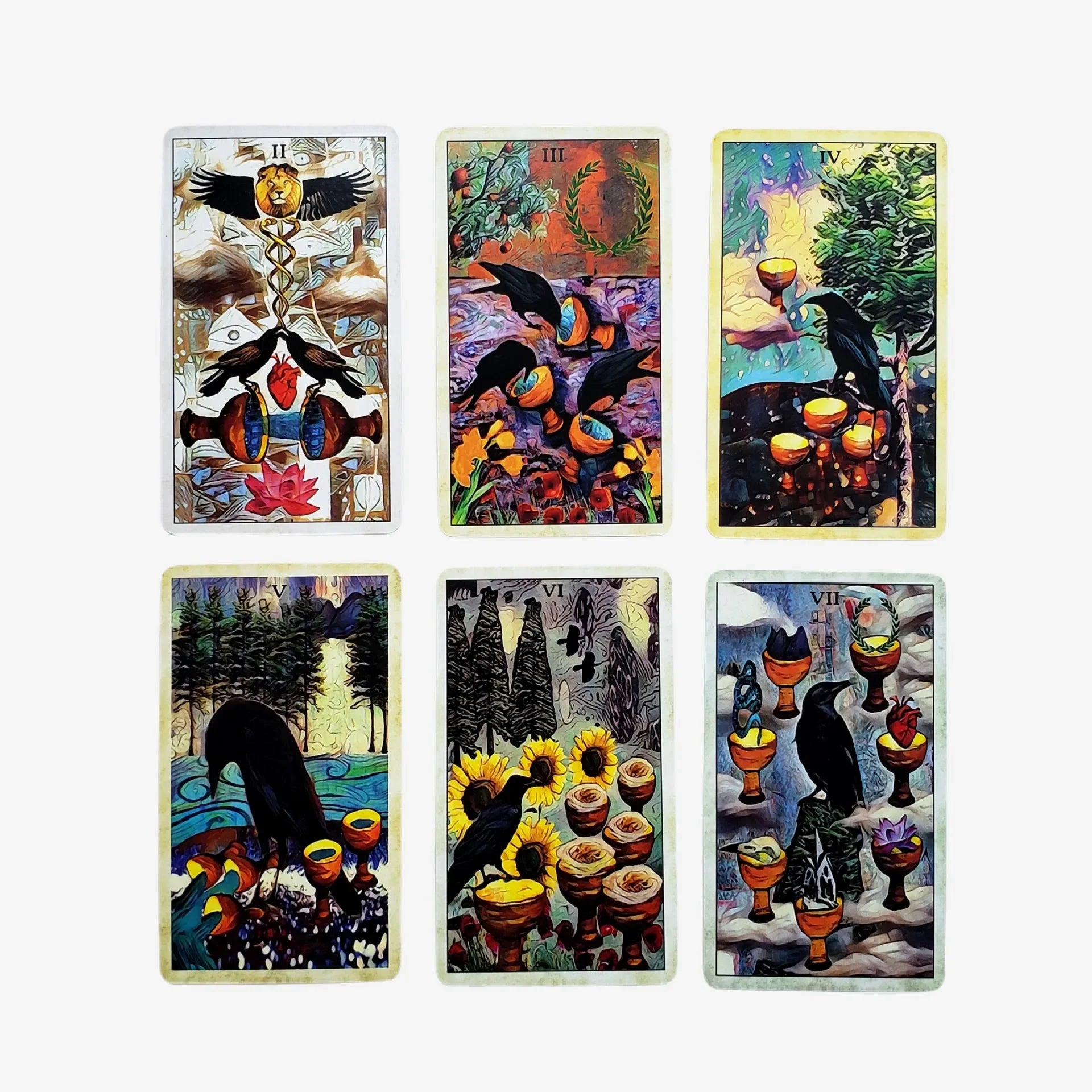 NEW Crow Tarot Cardsn a 78 Tarot Deck English Version Divinatio Fate Oracle Card Board Game for Adult with PDF Guidance
