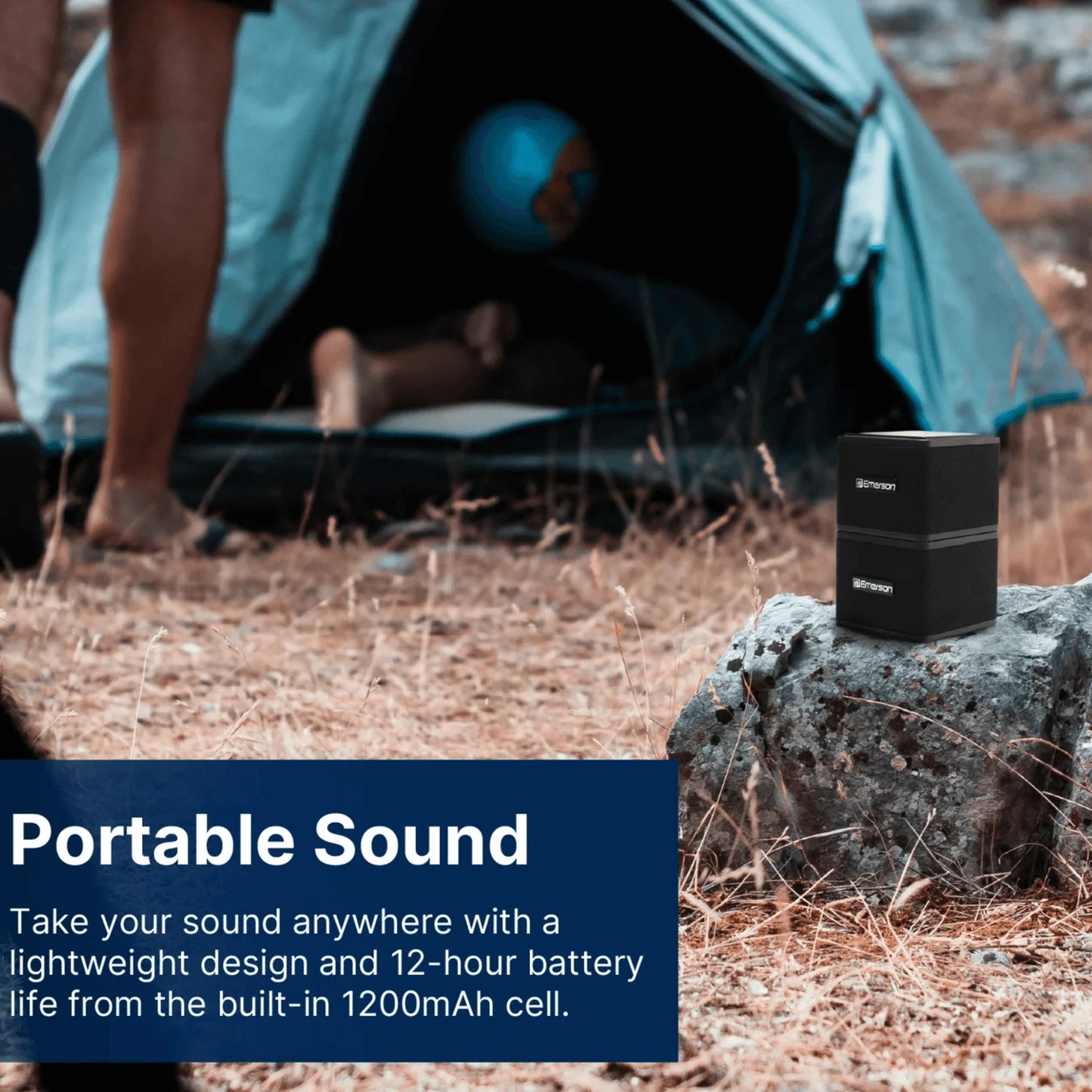 Emerson 1-Pair Instant Connect Sound Blox Wireless Magnetic Stackable Speakers