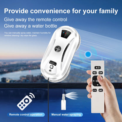 Puruikai Ultra-Thin Robot Vacuum and Window Cleaning Robot with Remote Control for Home Use