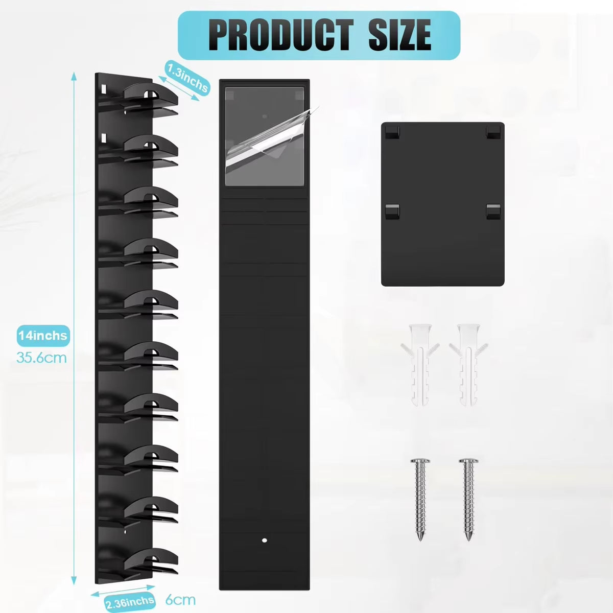 Space-Saving Plastic Hat Rack Organizer for Closet and Entryway Storage - 1 Piece