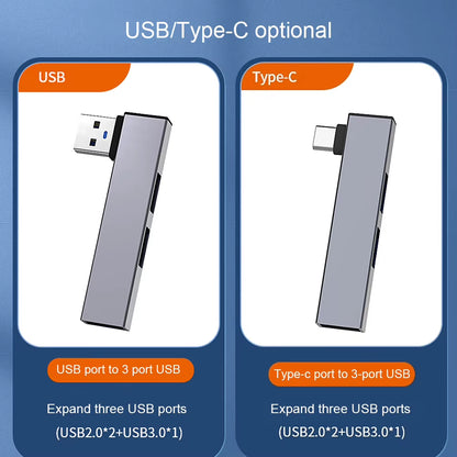 3 in 1 USB Docking Station OTG USB 3.0/Type-C 3.0 to 3 USB USB HUB Type C HUB Speed 5.0Gbps 3 Port for PC Computer Laptop
