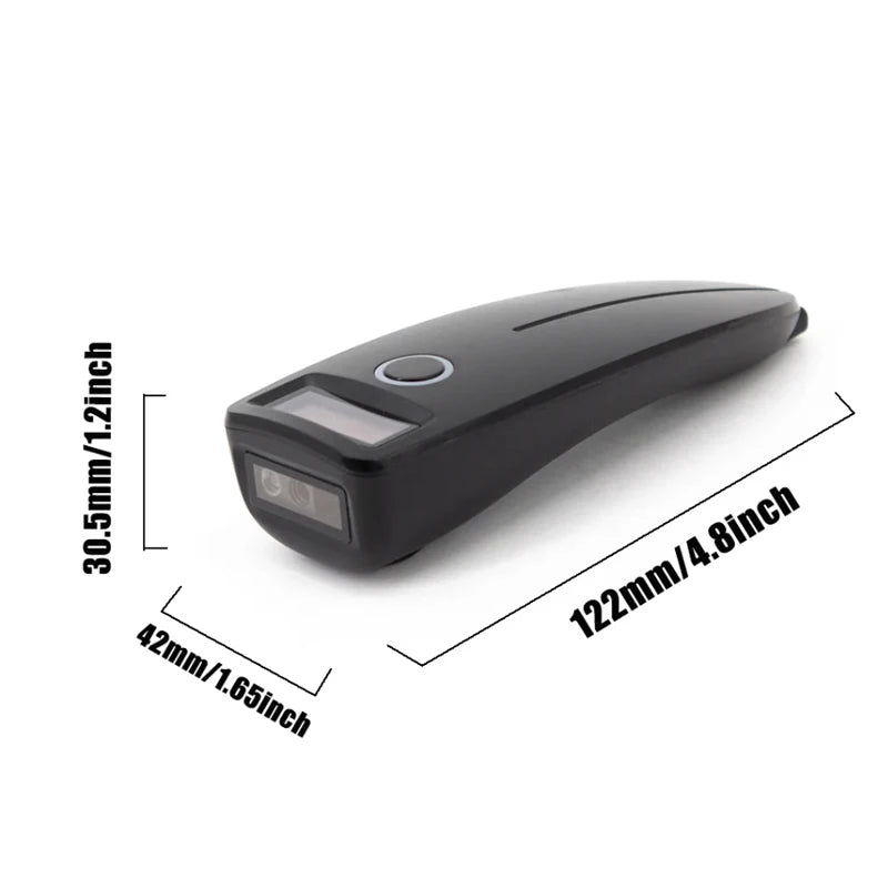 Mini Barcode Scanner USB Wired/Bluetooth/ 2.4G Wireless 1D 2D Scanner QR PDF417 EAN13 Data Matrix Bar Code Reader