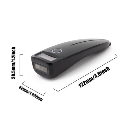 Mini Barcode Scanner USB Wired/Bluetooth/ 2.4G Wireless 1D 2D Scanner QR PDF417 EAN13 Data Matrix Bar Code Reader