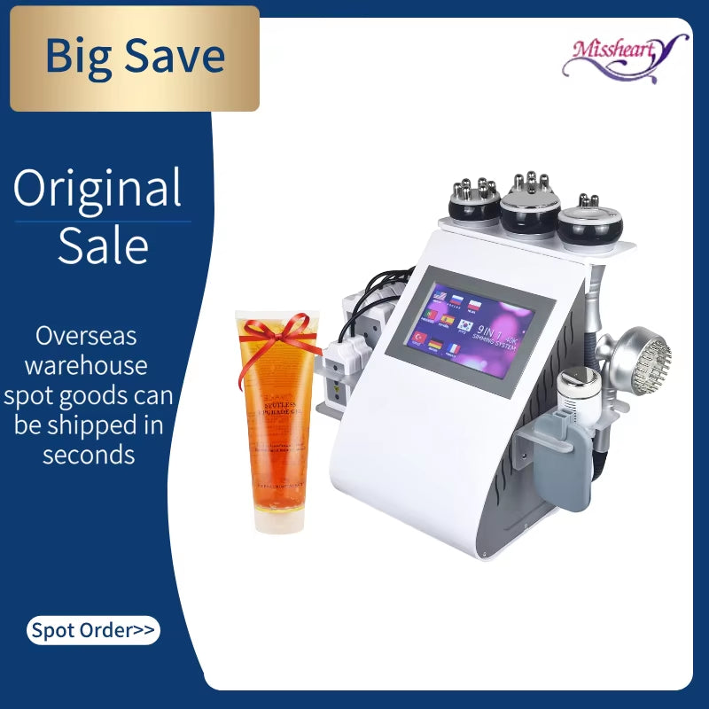 9-In-1 40K Cavitation Ultrasonic Weight Loss Lifting and Firming Massage(Fast Shipping from US/EU Warehouse)