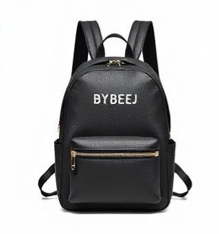 BYBEEJ Leather Backpack Purse for Women – Stylish & Multi-Functional Shoulder Bag for Work, Travel & Shopping – Medium, Black