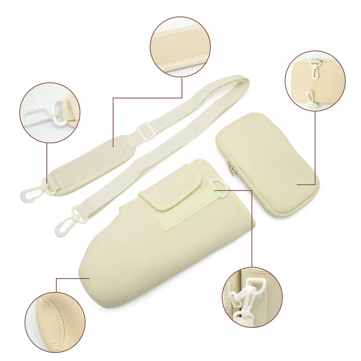 Paucax Professional Storage Bag with Phone Pocket for 40/48 Oz - Optimal and Secure Solution