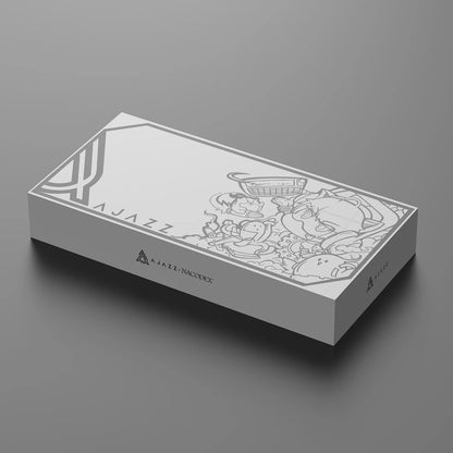 AKS075 Alice Three-Mode Mechanical Keyboard Game and Structure Ergonomic Keyboard + Custom Screen RGB DIY