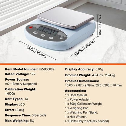 Succebuy Analytical Balance 600X 0.01G Accuracy High Precision Lab Scale LCD Display Digital Jewelry Weighing Scale Lab Jewelry