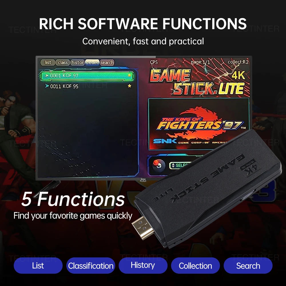M8 Video Game Console 4K Built-In 40000 Games Wireless Controller TV Game Stick Retro Handheld Game Player for PS1/MAZE