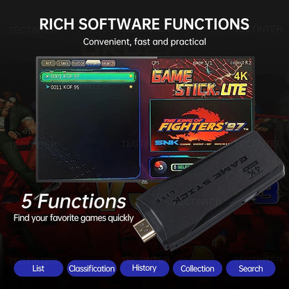 M8 Video Game Console 4K Built-In 40000 Games Wireless Controller TV Game Stick Retro Handheld Game Player for PS1/MAZE