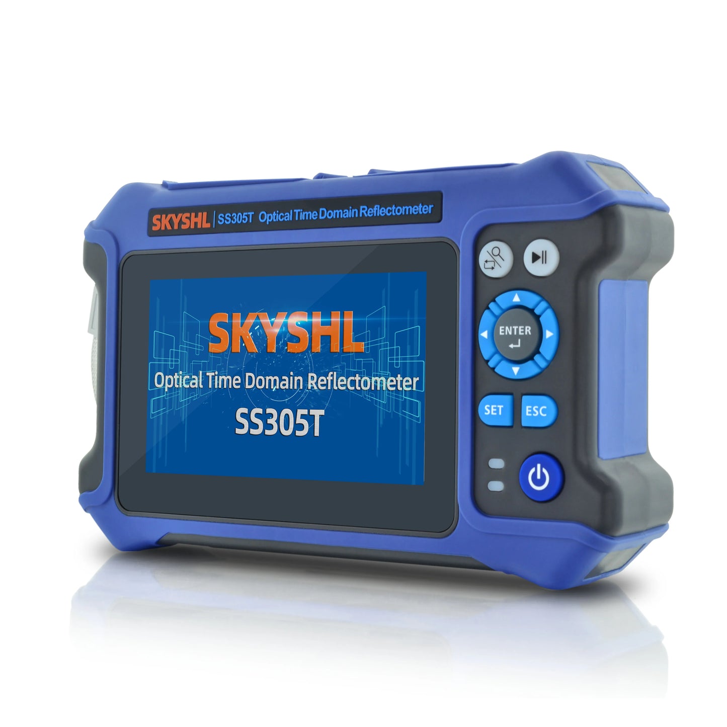 SKYSHL 1310Nm/28Db+1550Nm/26Db SM Fiber OTDR Tester Build in Opm+Ols+Vfl+Event Map Compatible with SC+FC+ST+LC/UPC&APC Connector