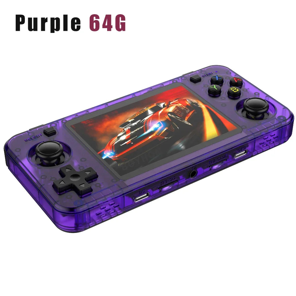 New R36H Retro Handheld Console Open-Source Linux System Classic Game Consoles 3.5 Inch IPS Screen 64G Portable Video Player