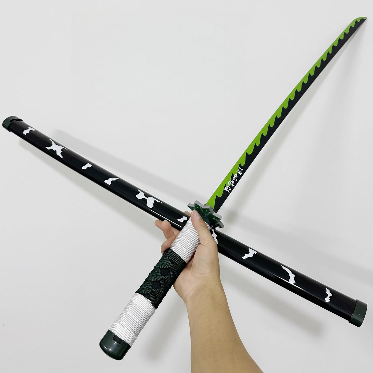 40-Inch Bamboo Demon Slayer Katana - Authentic Anime Cosplay Large Ninja Sword Replica Gift