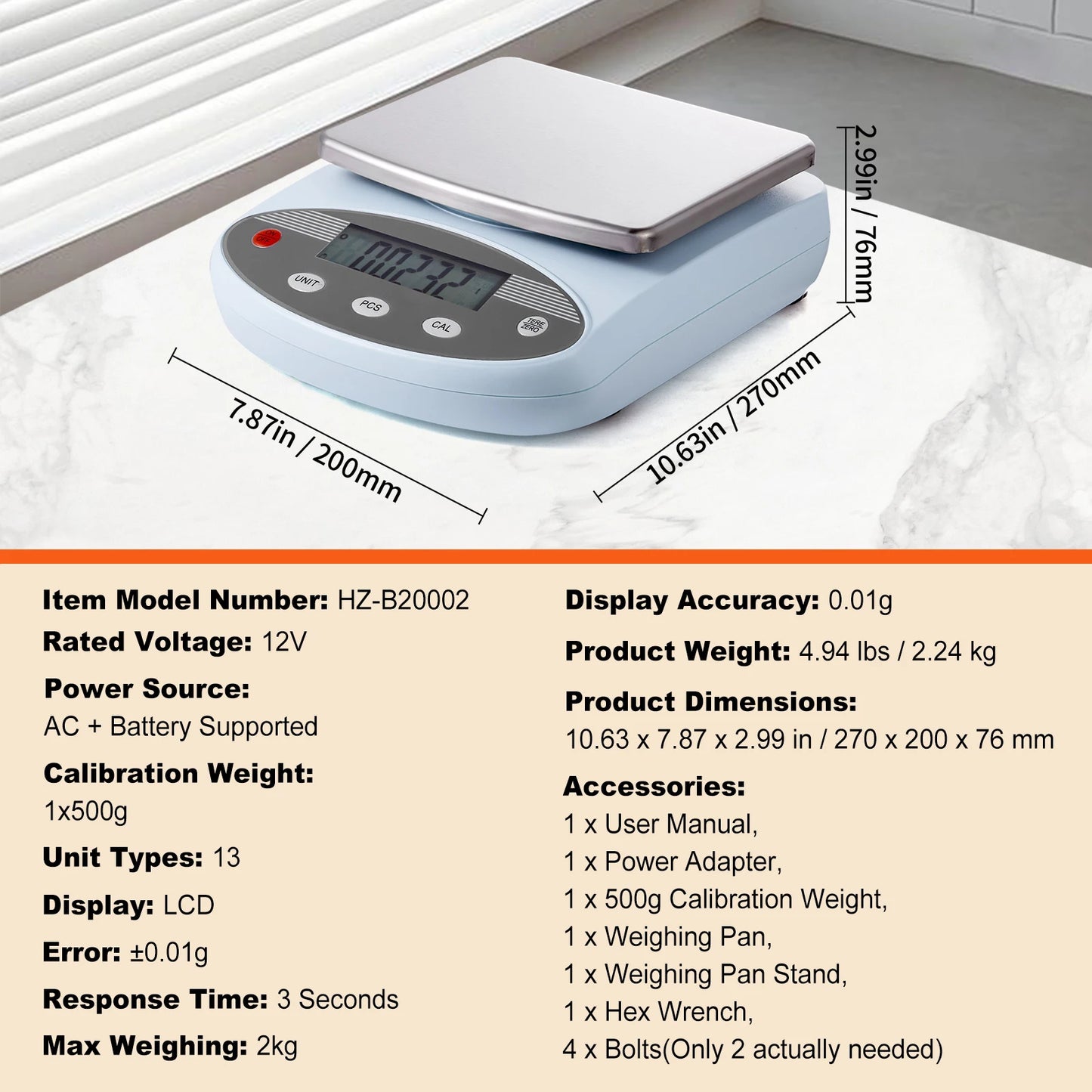 Succebuy Analytical Balance 600X 0.01G Accuracy High Precision Lab Scale LCD Display Digital Jewelry Weighing Scale Lab Jewelry