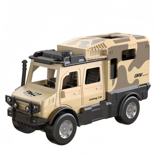 Children'S Inertia Off-Road Vehicle Nemo RV Car Simulation Toy Model, Drop Resistant and Openable Boy Ornament