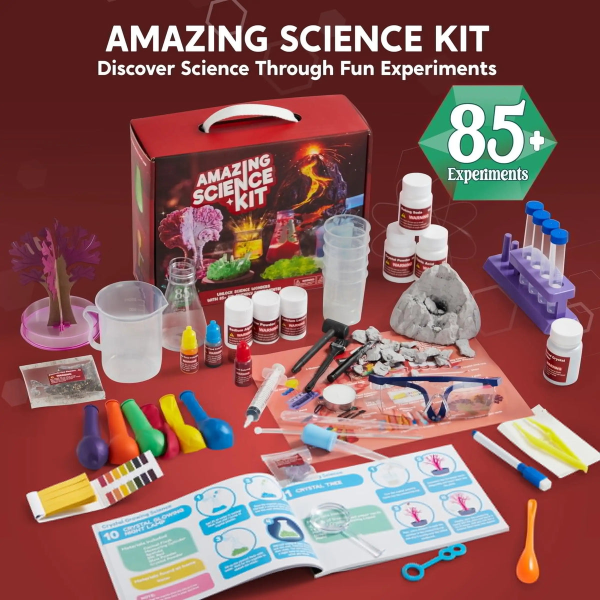 Joyfy Science Kits for Kids: 85+ STEM Educational Experiment Toys - Perfect Christmas and Birthday Gifts for Boys and Girls Ages 6-12