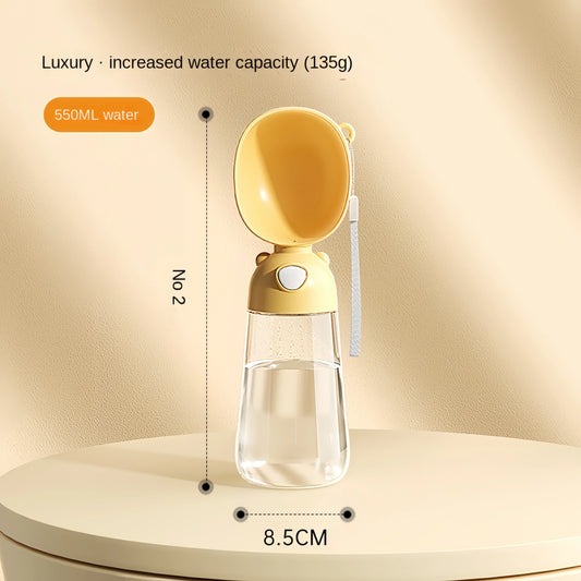 Dog Portable Water Bowl Portable Food Grade Material Dog Cat Travel Pet Water Cup Bottle with Food Dispenser Pet Dog Supplies