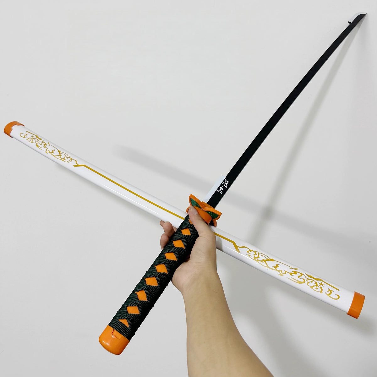 40-Inch Bamboo Demon Slayer Katana - Authentic Anime Cosplay Large Ninja Sword Replica Gift