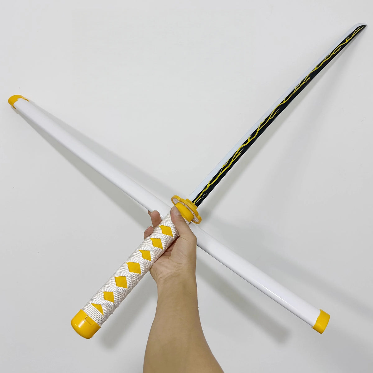 40-Inch Bamboo Demon Slayer Katana - Authentic Anime Cosplay Large Ninja Sword Replica Gift