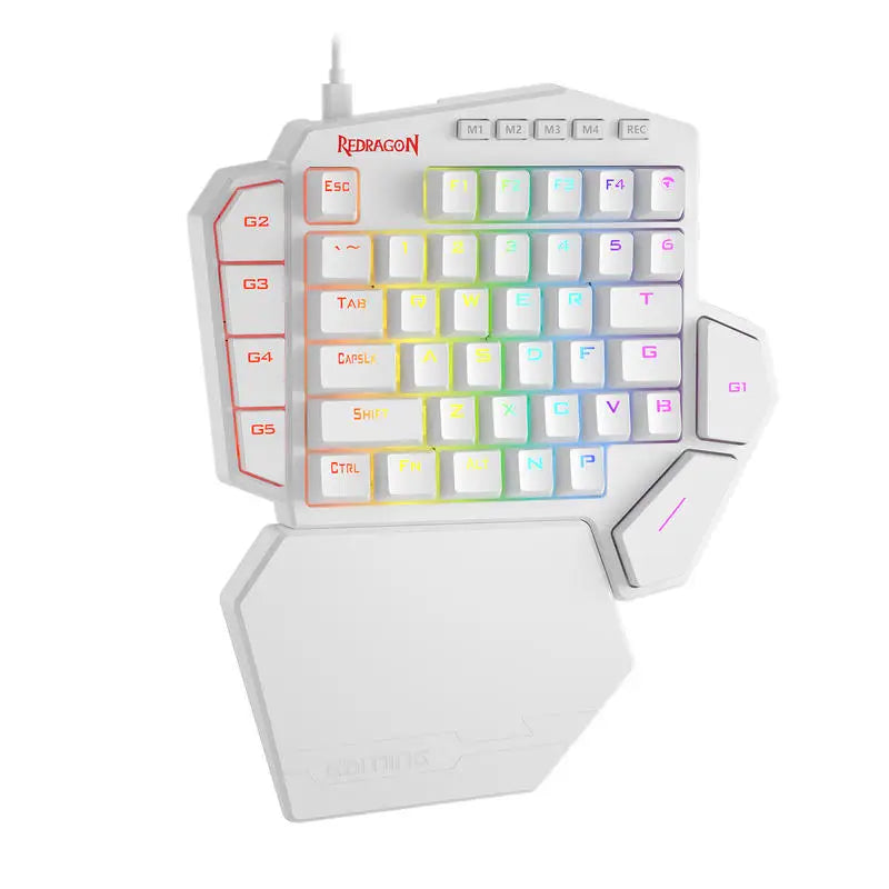 K585 DITI One-Handed RGB Mechanical Gaming Keyboard, 42 Keys Type-C Professional Gaming Keypad W/Upgraded Hot-Swappable